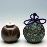 茶道具】唐物「本能寺文琳」写 茶入 笹田有祥 *名物茶入*五島美術館