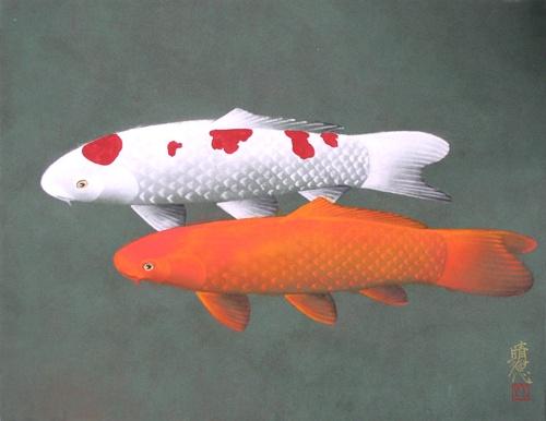 日本画10P 「鯉」 | ｜正光画廊