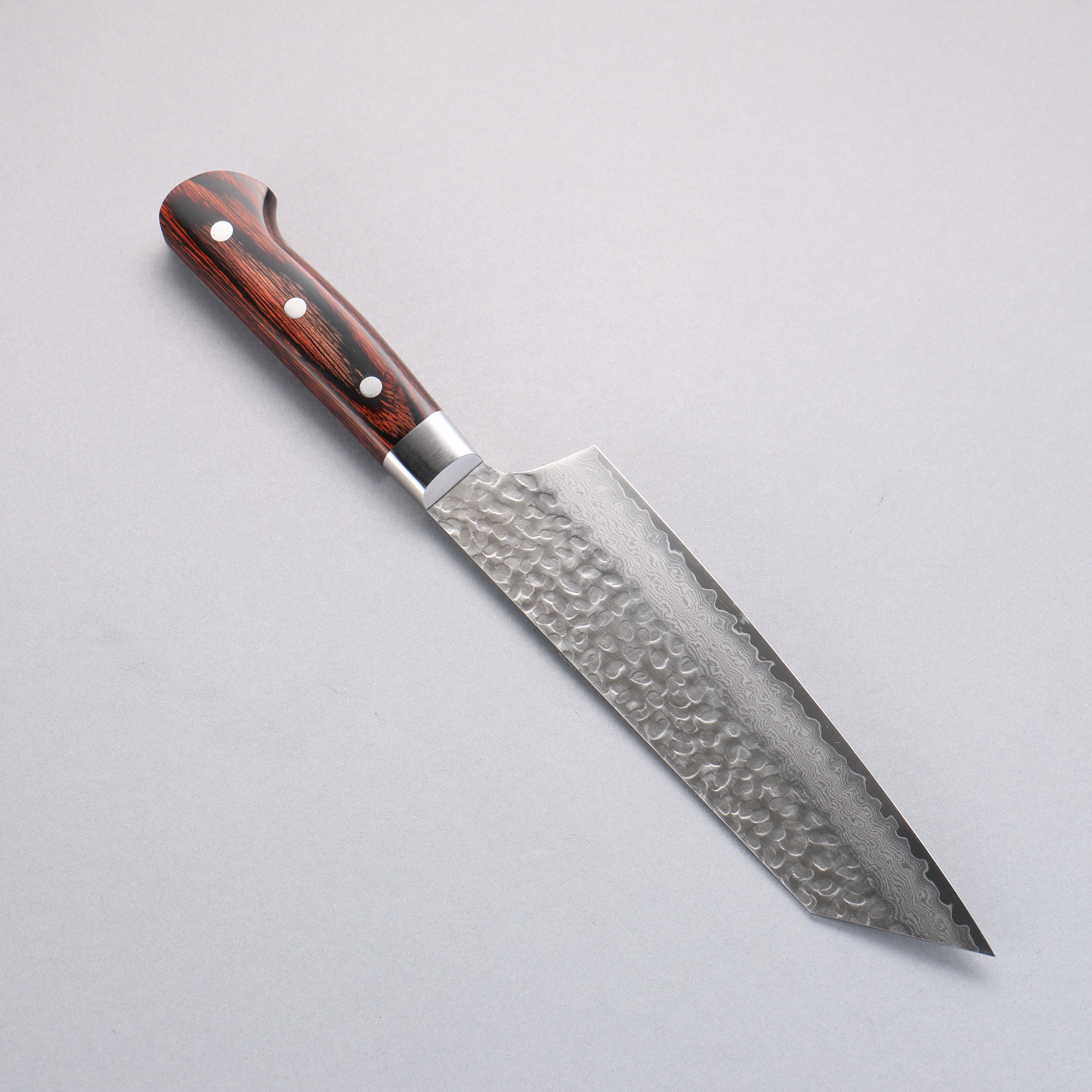 堺 孝行 VG10 33層 ダマスカス 切付牛刀包丁 190mm マホガニー柄