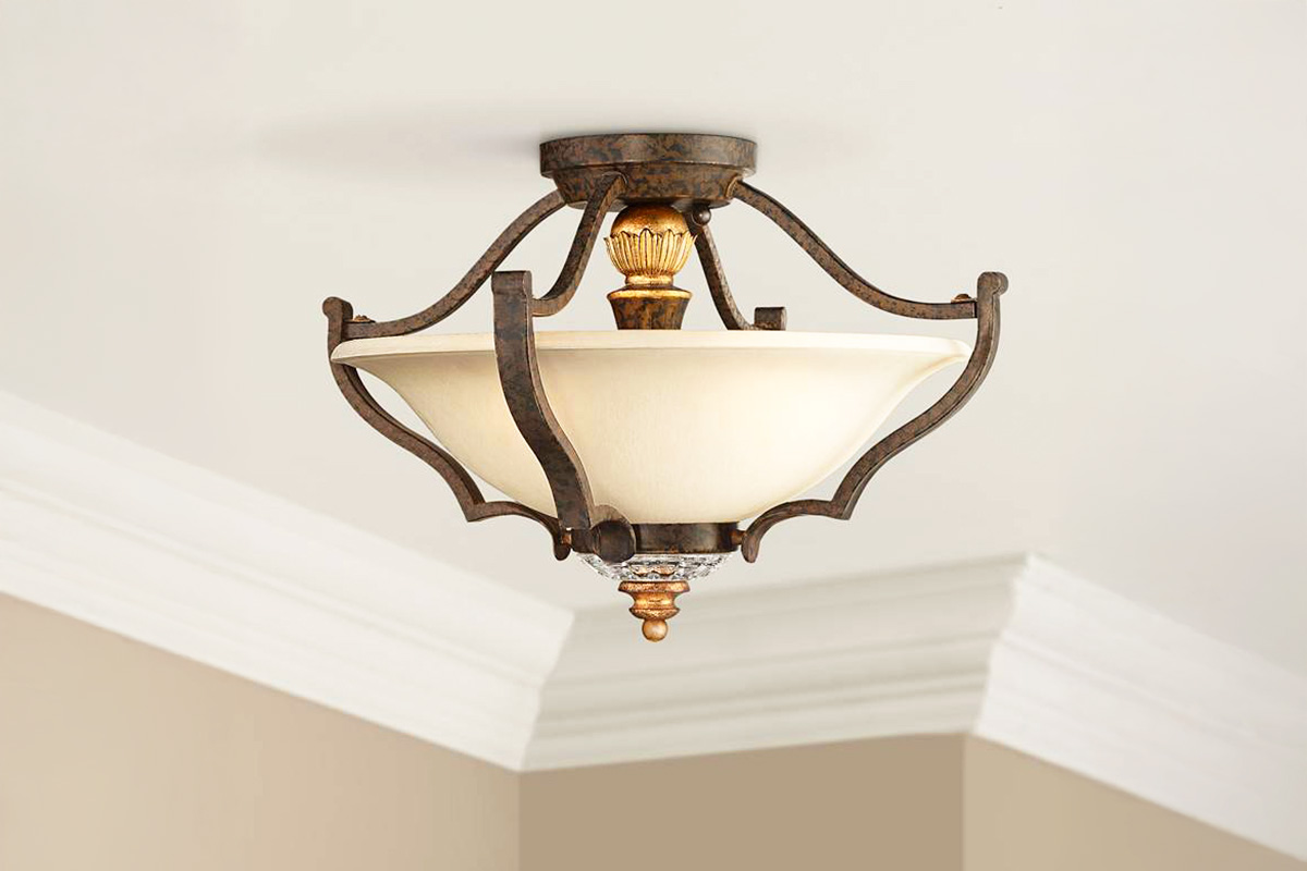 取寄せ】シャトーノーブル3灯シーリングライト（レイブンブロンズ