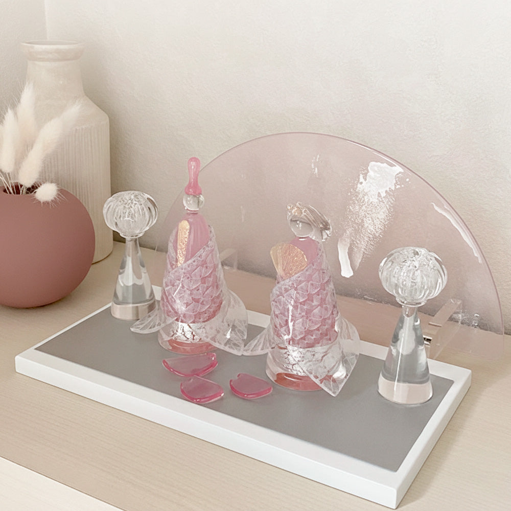 雛人形 Glass studio MIGAKI ヴェネチアングラスの雛人形 当店限定
