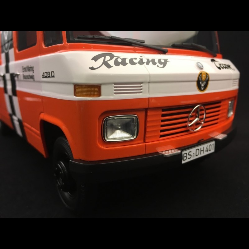 Mercedes L408 Case truck Porsche Jägermeister racing team 1/18