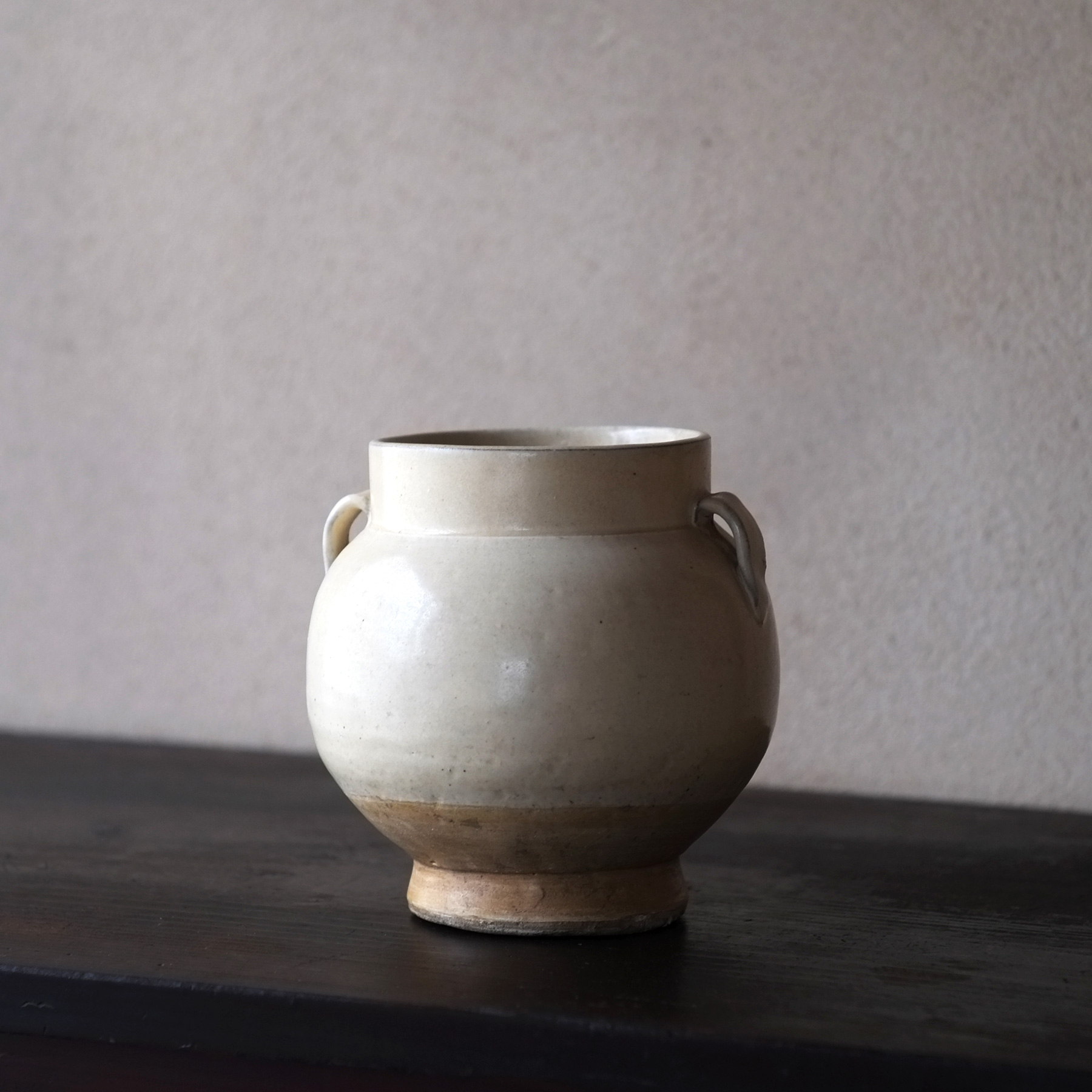 中国陶磁器 明磁州窯 双耳壺 中国陶磁器 明磁州窯 双耳壺 中国陶磁器