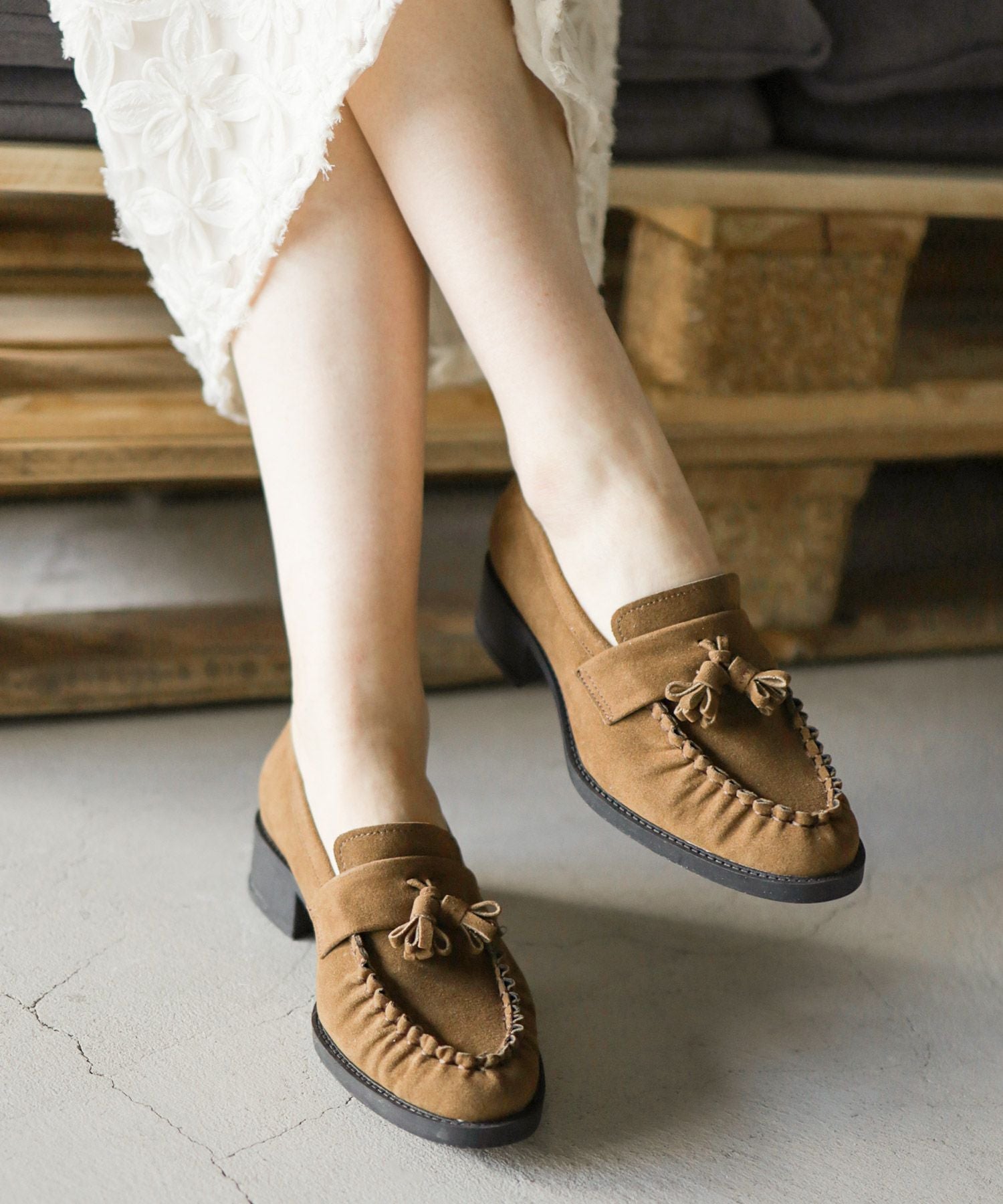 モカステッチタッセルローファー △返品不可 | SESTO(セスト