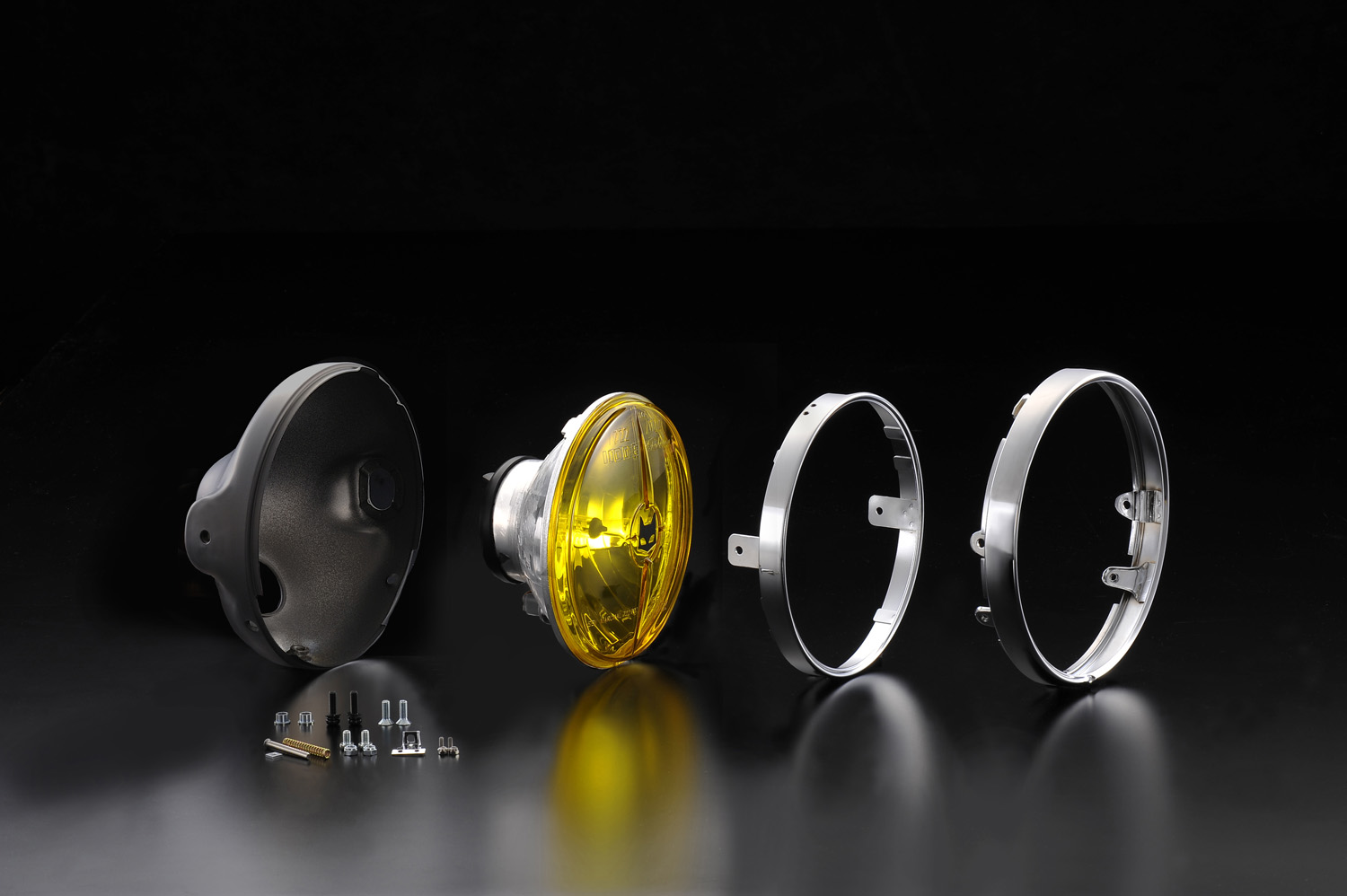 722・702スタールクスフルキット イエローレンズ ブラックケース 汎用