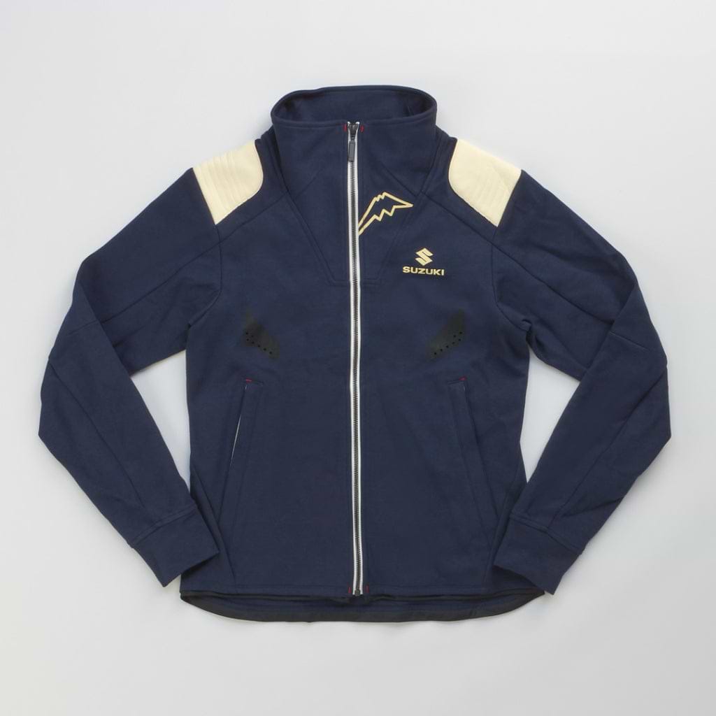SUZUKI×KUSHITANI コラボ トラックジャケット【ネイビー/ブラック/オフ