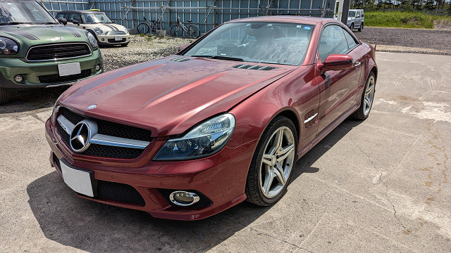 メンテナンスレポート:メルセデスベンツ R230 SL バリオルーフ故障