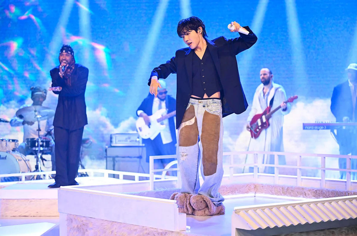 See j-hope Cozy in Bunny Slippers for First Solo 'Tonight Show