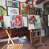 実家にあったサイン色紙です。イラストとサインがありますが、どなたの