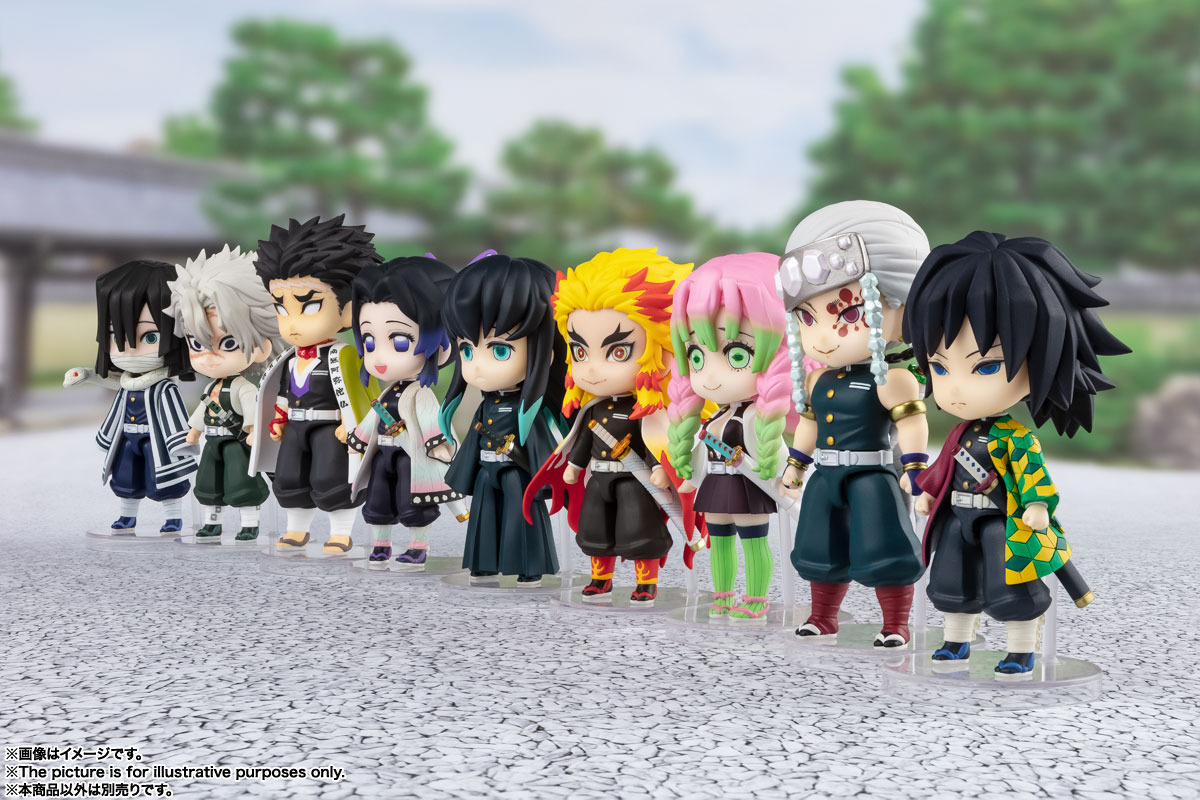 鬼滅の刃」冨岡義勇、時透無一郎ら、“柱”9人をちっちゃくフィギュア化