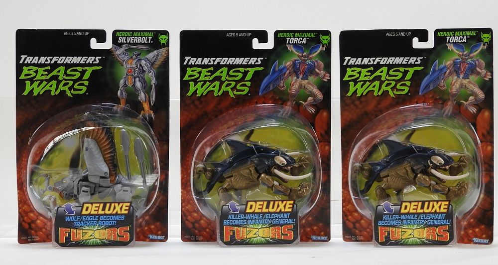 8PC Kenner Hasbro Transformers Beast Wars Fuzors sold at auction
