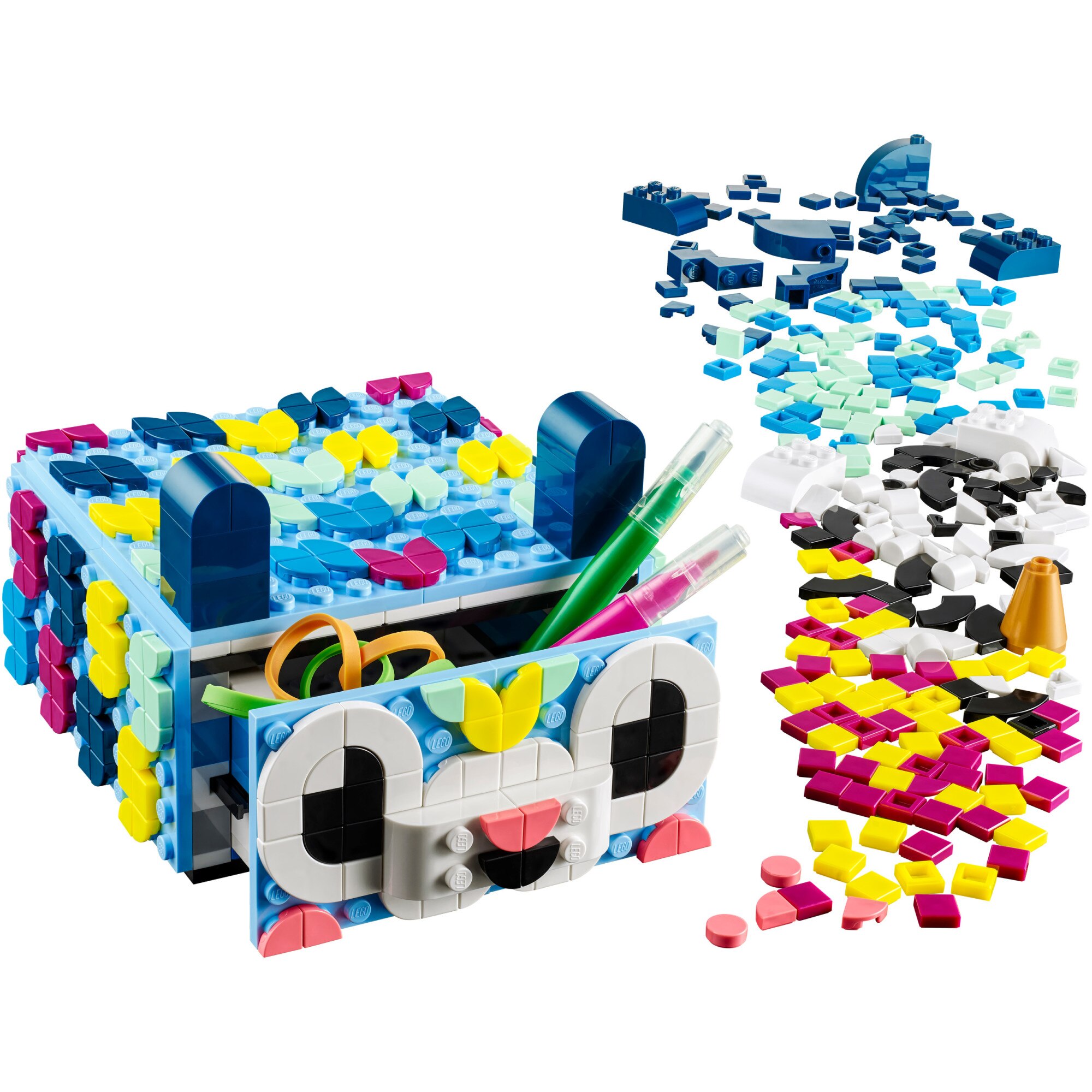 LEGO® DOTS - Sertar creativ cu animale 41805, 643 piese - eMAG.ro