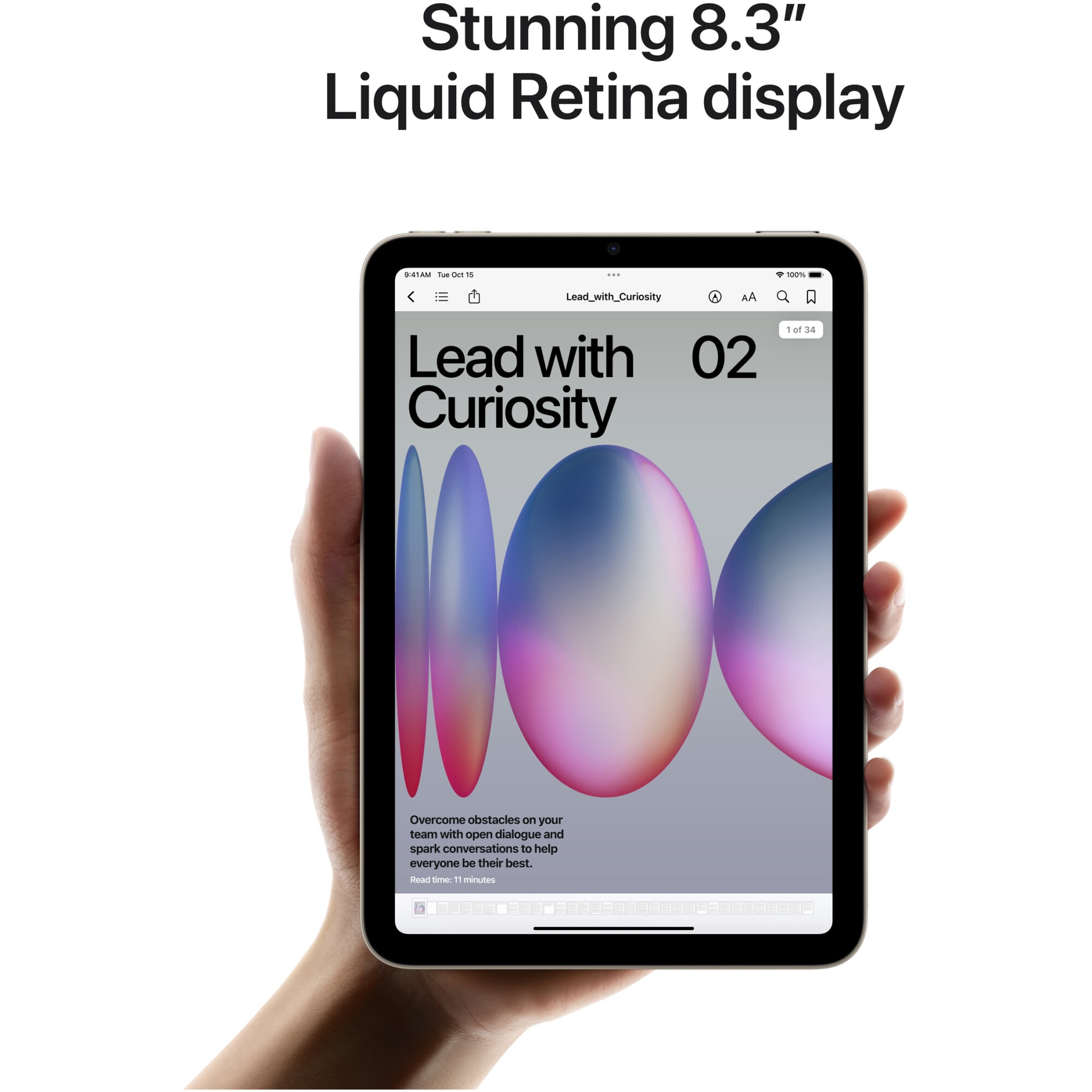 Apple iPad mini 7 (2024), 256GB, Wi-Fi, Purple - eMAG.ro