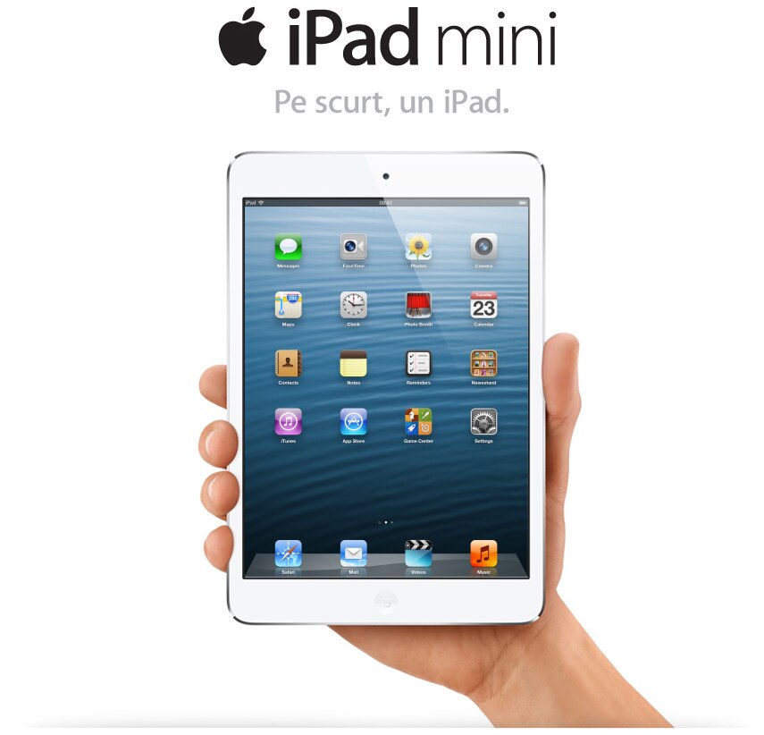 Apple iPad Mini, 32GB, Wi-Fi, Alb - eMAG.ro