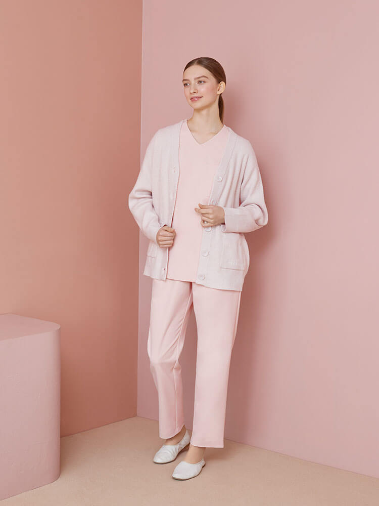 ジェラート ピケ&クラシコ:スムーズィーロングリブカーディガン