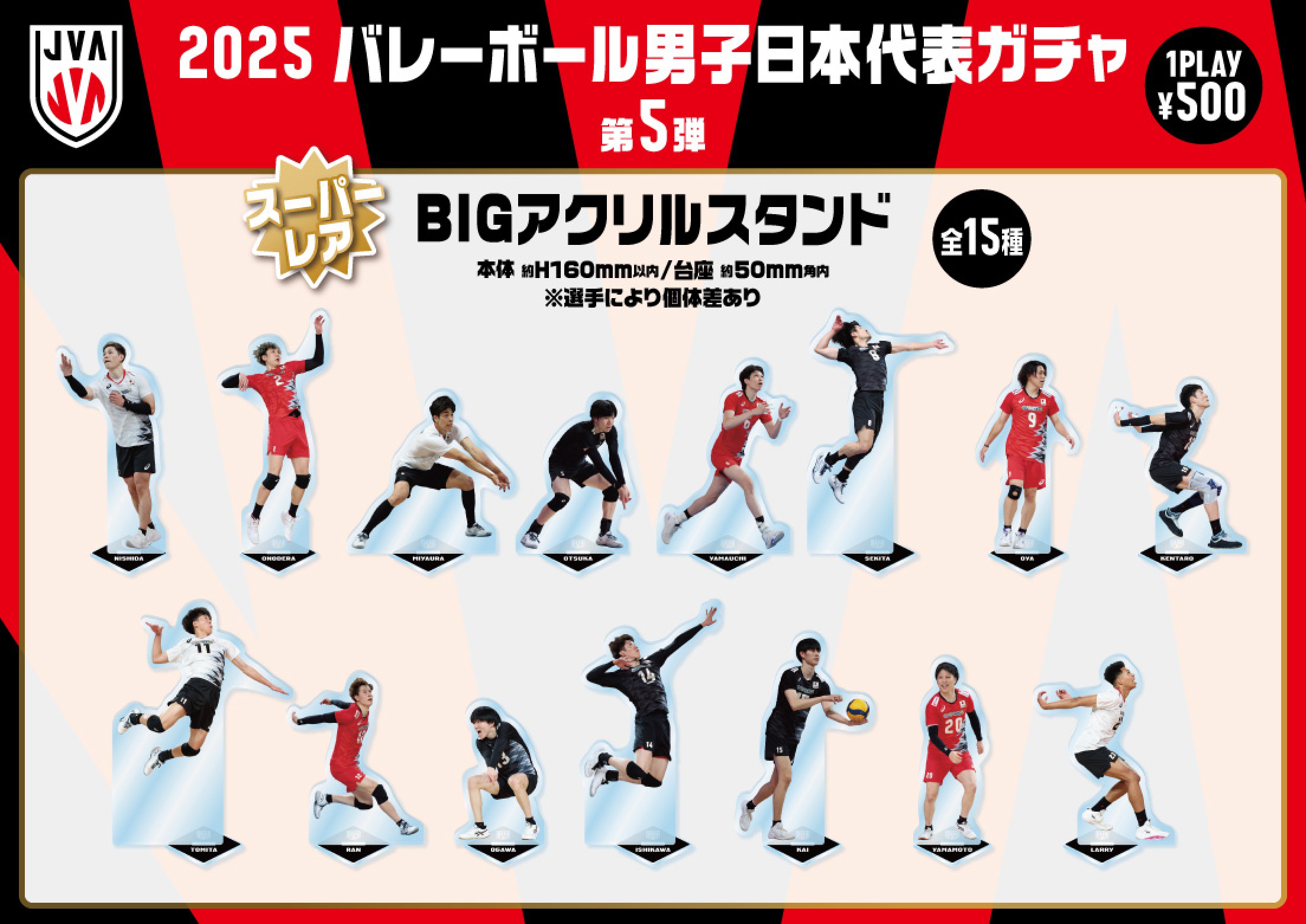 バレーボール男子日本代表】バレーボール男子日本代表ガチャ 第5弾