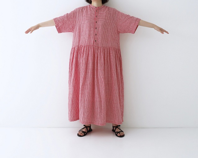 7/15 リリース】FRENCH LINEN GINGHAM SHIRT DRESS | ONLINE SHOP