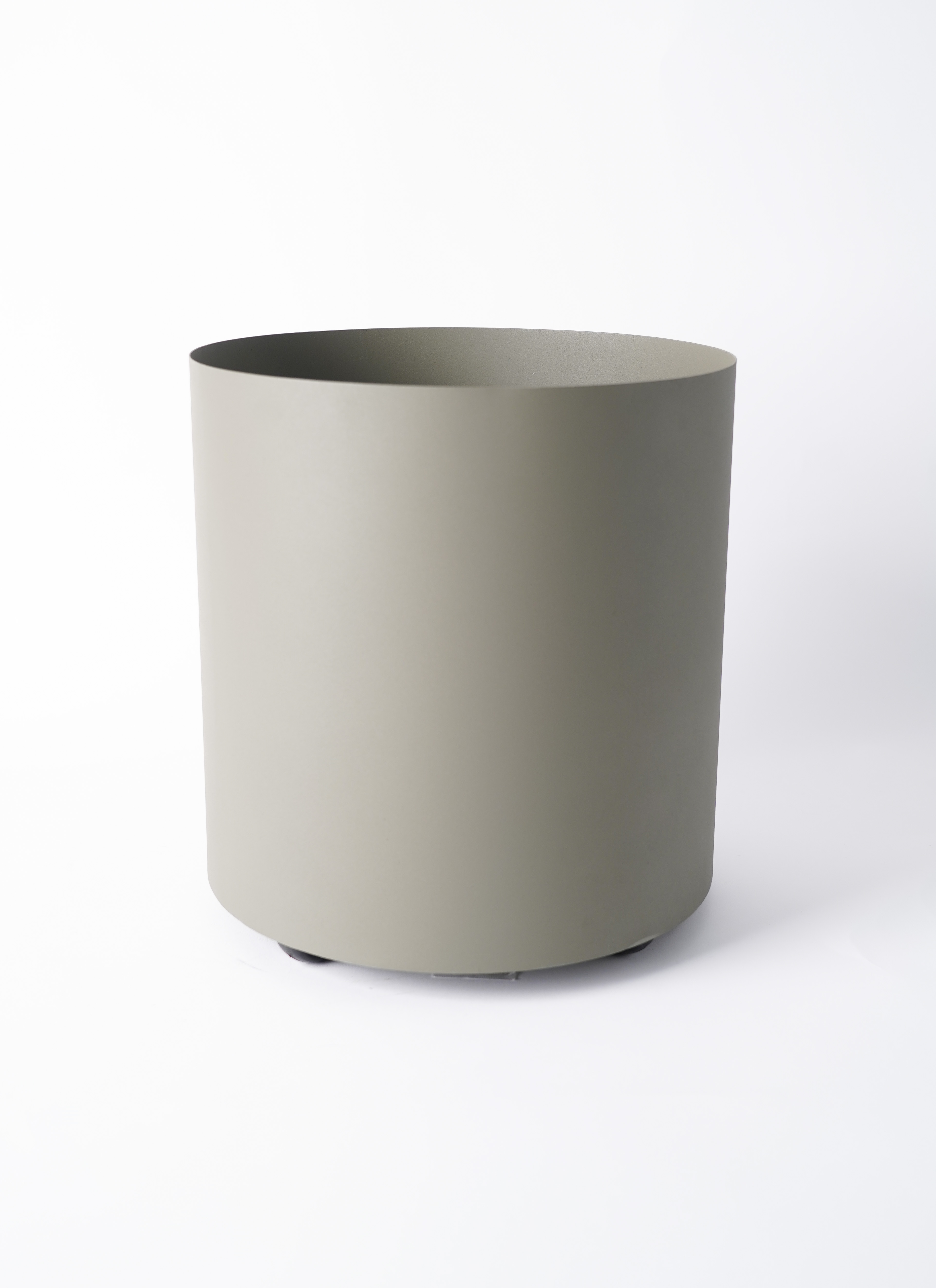 鉢カバー フェルム シリンダー 8号鉢用 オリーブグリーン キャスター