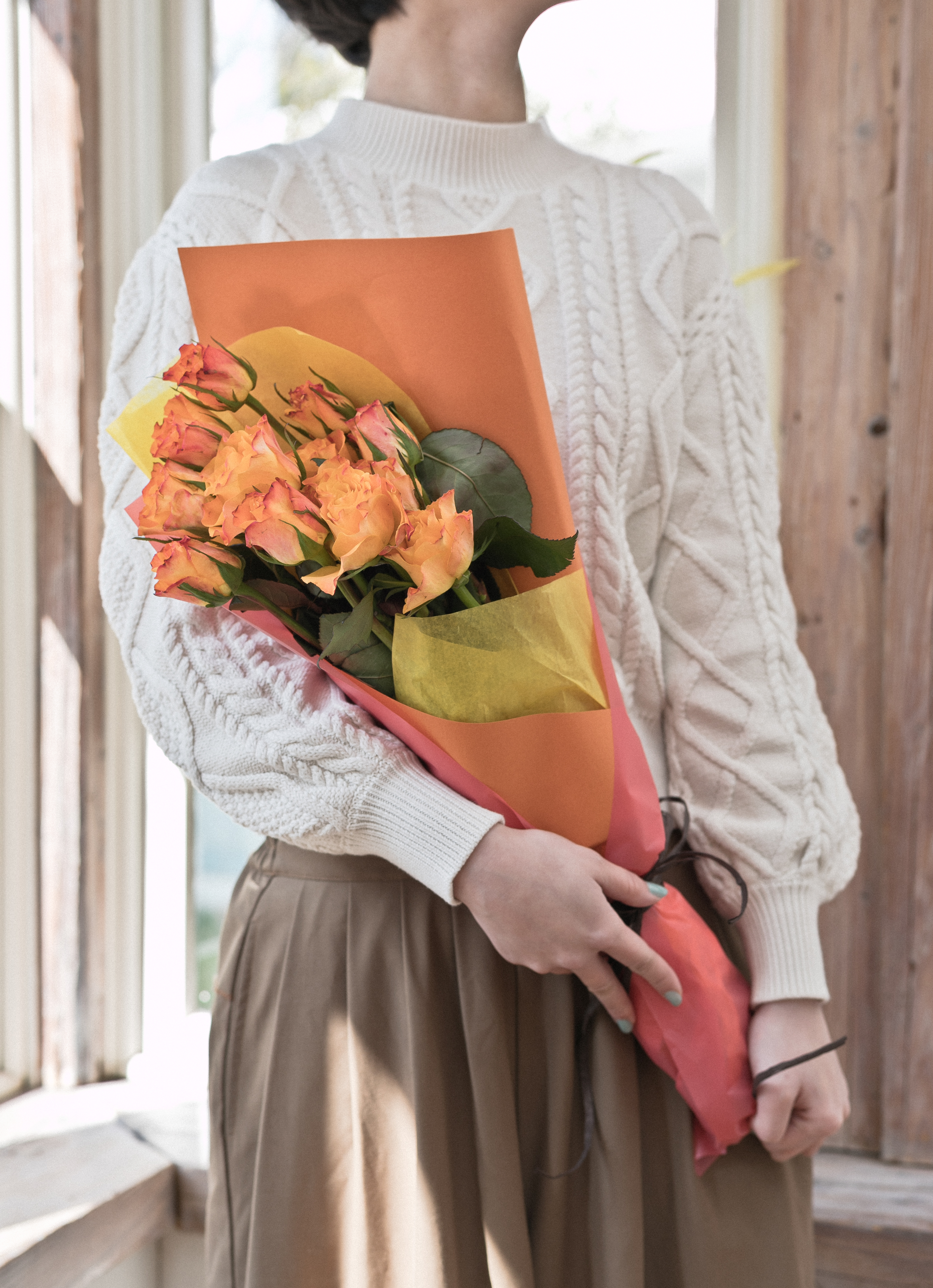 産地直送 バラ アバランチェミックス 12本束／滋賀 國枝バラ園からお