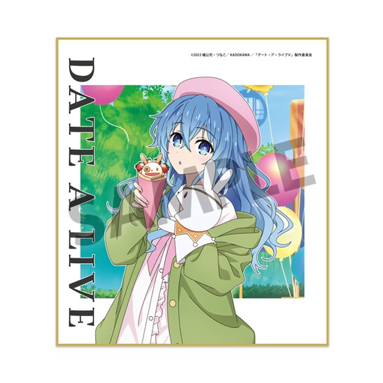 デート・ア・ライブV 描き下ろしミニ色紙 四糸乃 遊園地デート ver