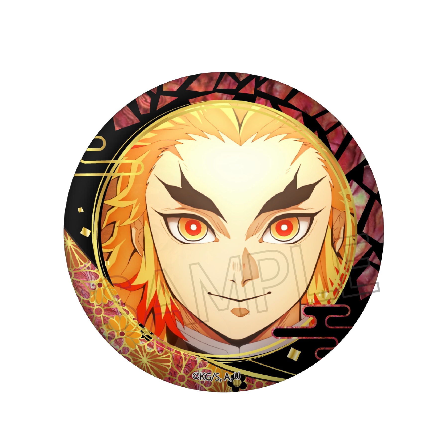 鬼滅の刃 螺鈿風シリーズ Vol.3 缶バッジ 煉獄杏寿郎｜ホビーの総合