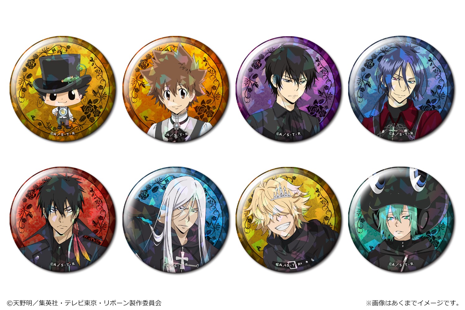 家庭教師ヒットマンREBORN！ トレーディングホログラム缶バッジ Ver