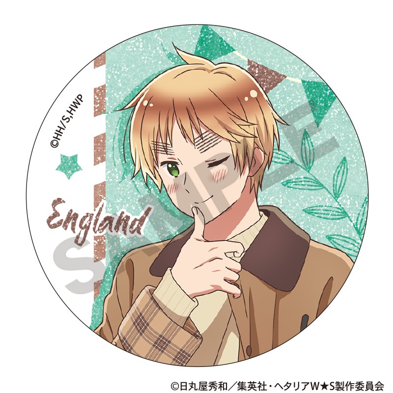ヘタリア World☆Stars トレーディンググリッター缶バッジ 食べ歩き