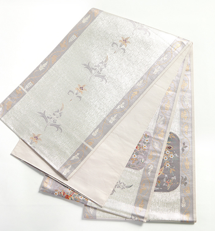 仕立て上がり】正絹 袋帯 中古品 No.5ZH-1653-00の通販｜きもの365