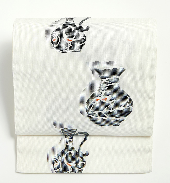 桐生織 八寸名古屋帯 紬 No.5ZH-1623-00の通販｜きもの365