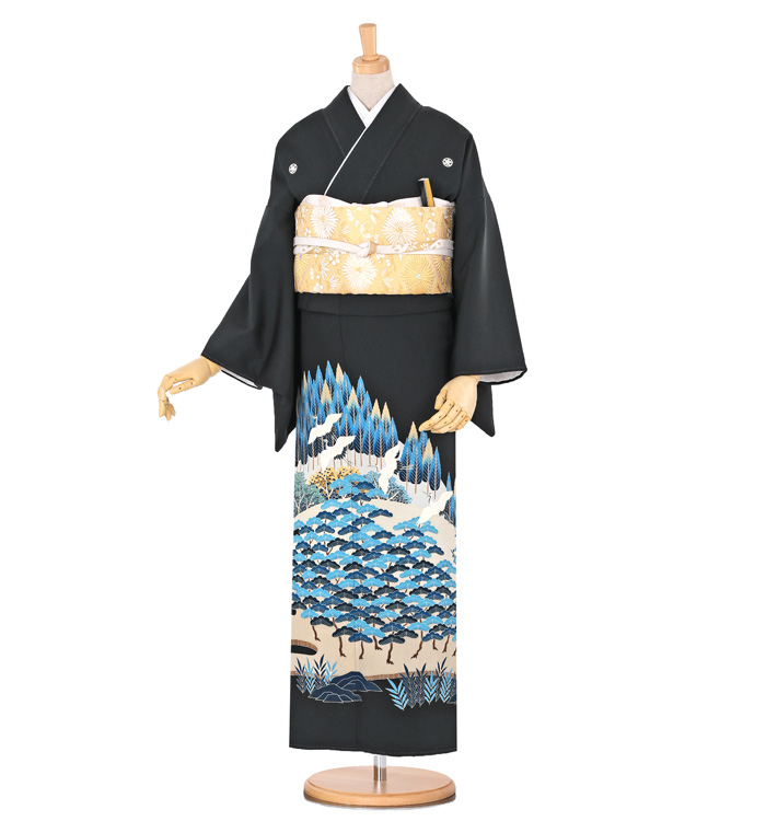 本加賀友禅 黒留袖 No.CA-0455-Mサイズのレンタル｜きもの365