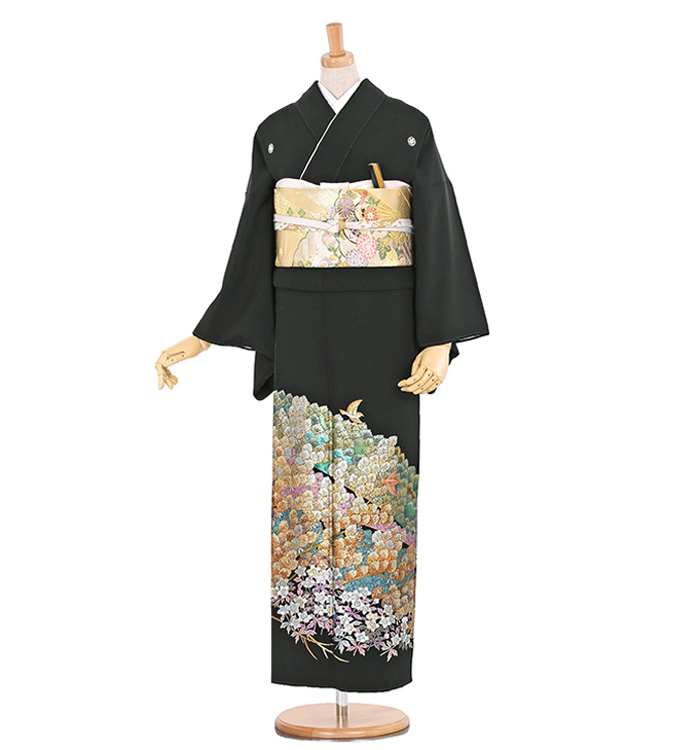 金彩 黒留袖 No.CA-0389-Mサイズのレンタル｜きもの365