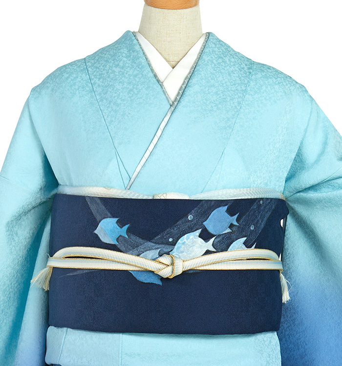 きもの365オリジナル 着物デザインコンテスト優勝作品「海」 訪問着