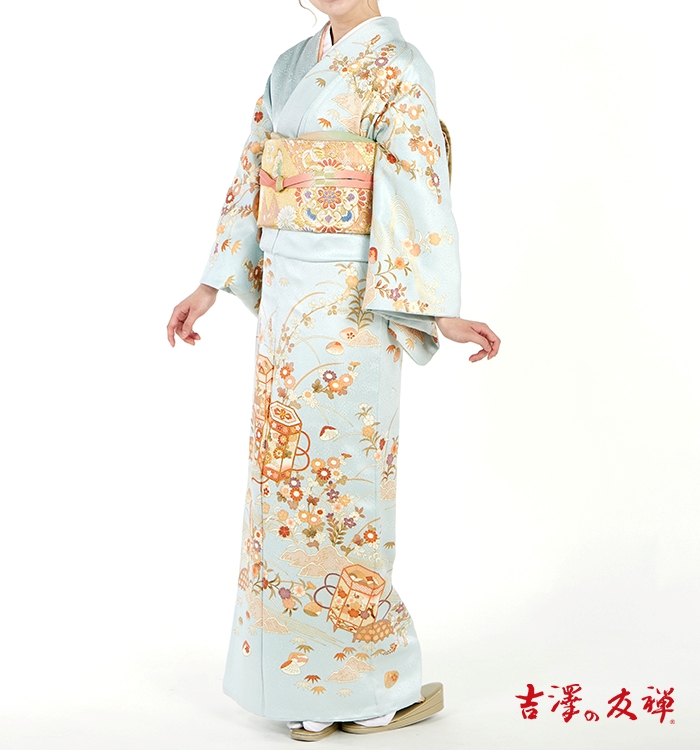 吉澤友禅 訪問着 No.AA-1404-Mサイズの通販｜きもの365