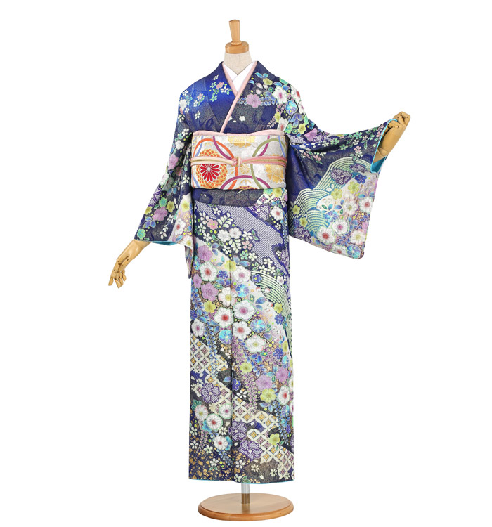 辻が花 訪問着 No.AA-1854-Mサイズのレンタル｜きもの365