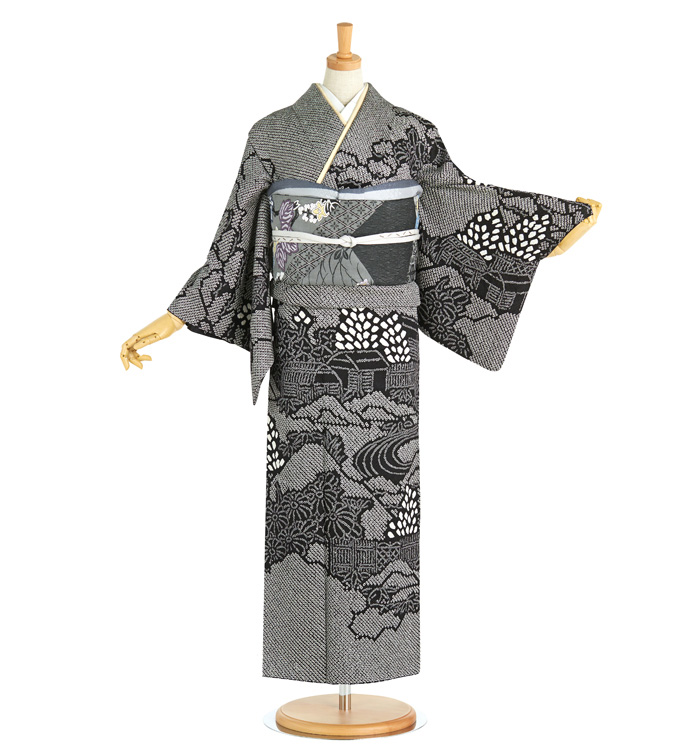 総絞り 訪問着 No.AA-3850-Sサイズのレンタル｜きもの365