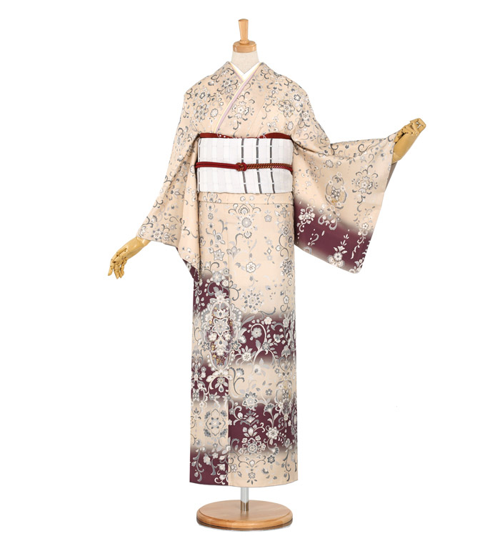 大島紬 紬訪問着 No.AD-2023-ワイド-MOサイズのレンタル｜きもの365