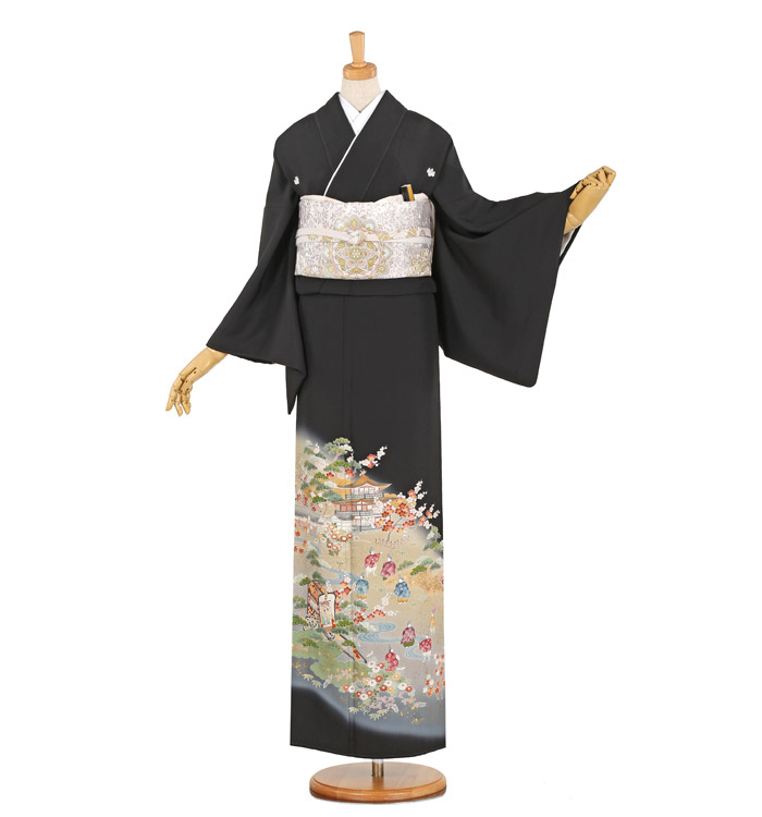 京友禅作家 黒留袖 No.CA-1027-Mサイズのレンタル｜きもの365