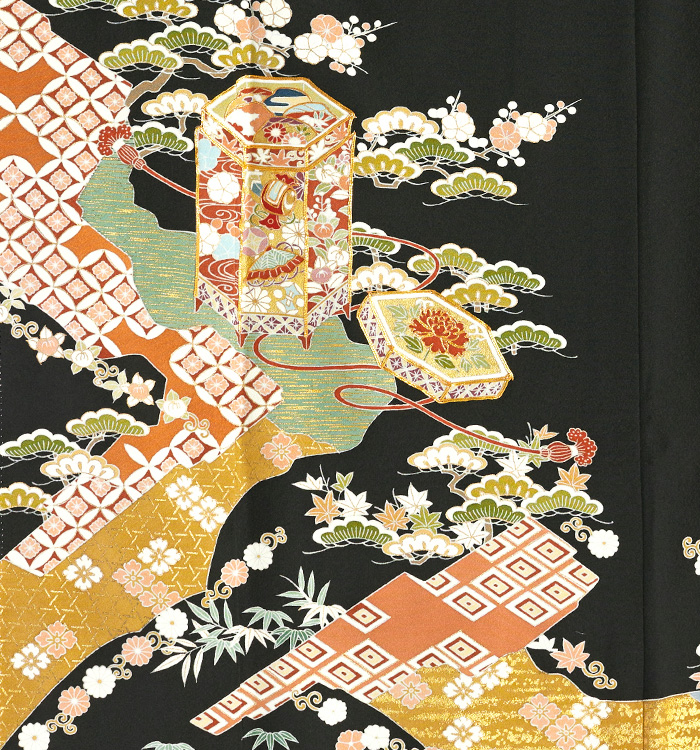 京友禅 千總 黒留袖 No.CA-1957-トールLLサイズのレンタル｜きもの365