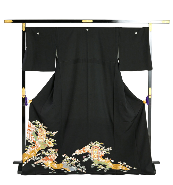 京友禅 千總 黒留袖 No.CA-1957-トールLLサイズのレンタル｜きもの365