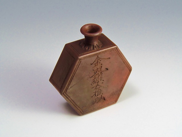 六角徳利 備前焼