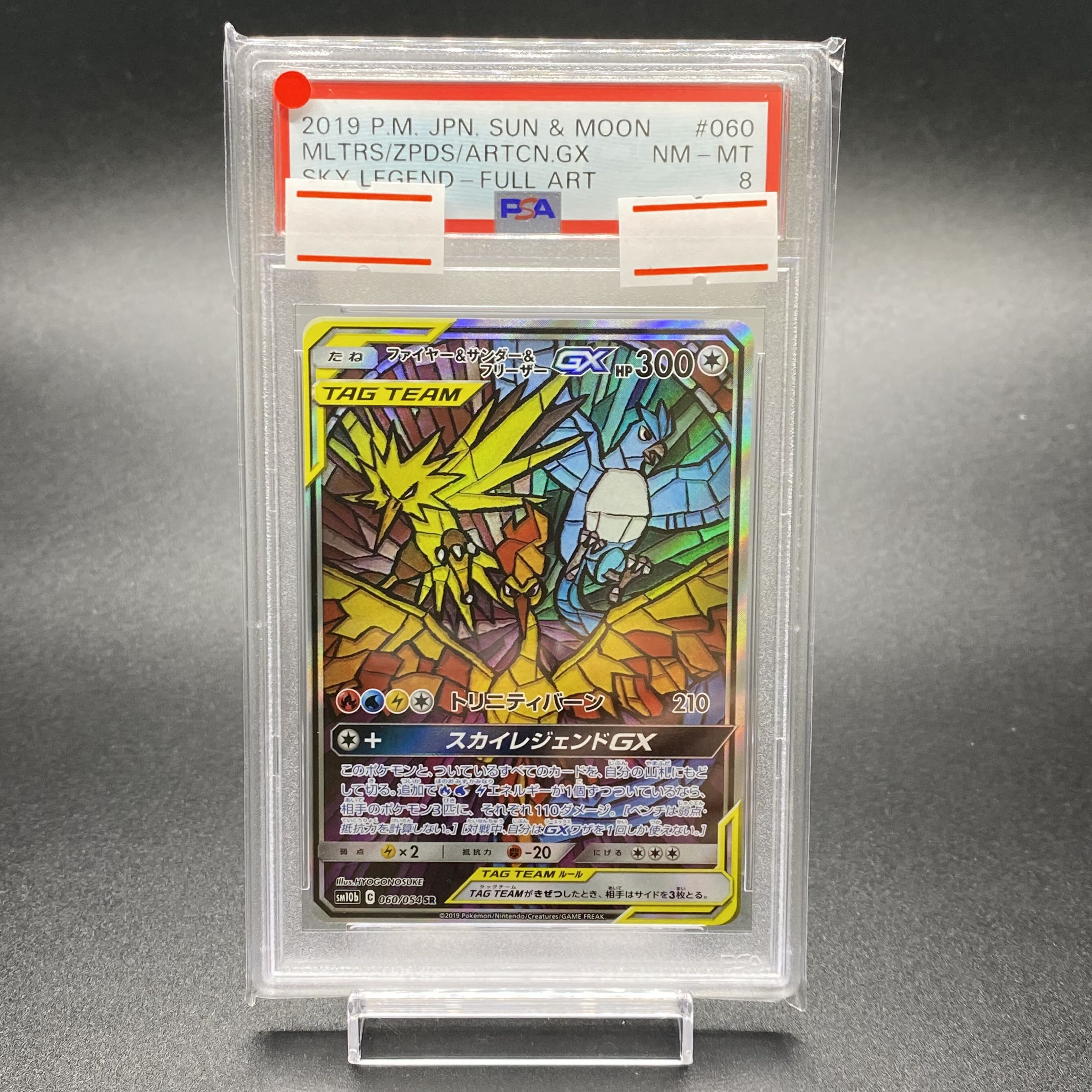 PSA8 ファイヤー＆サンダー＆フリーザーGX SR SA 060/054 1枚の通販