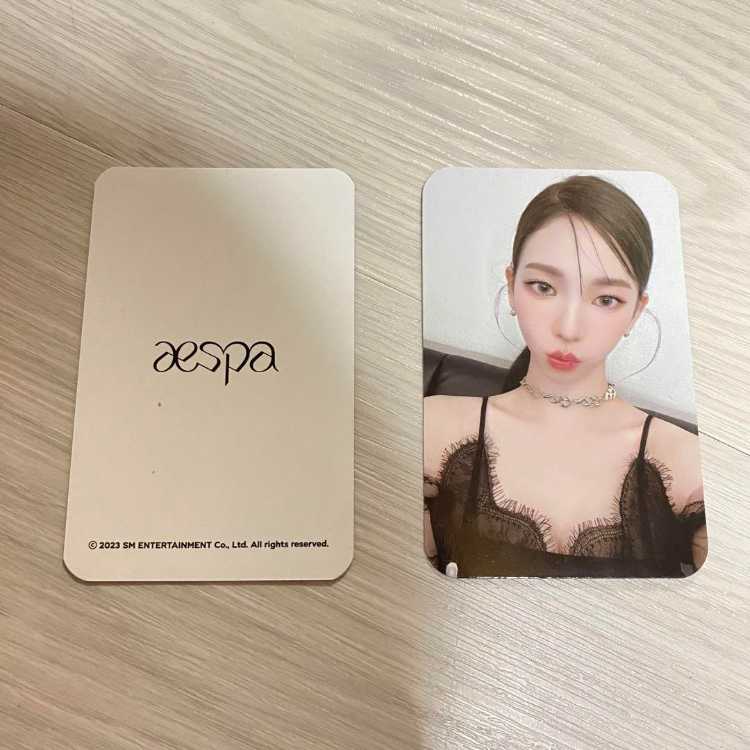 ☆SGS限定 aespa エスパ カリナ KARINA ペンライト 公式トレカ 1枚の