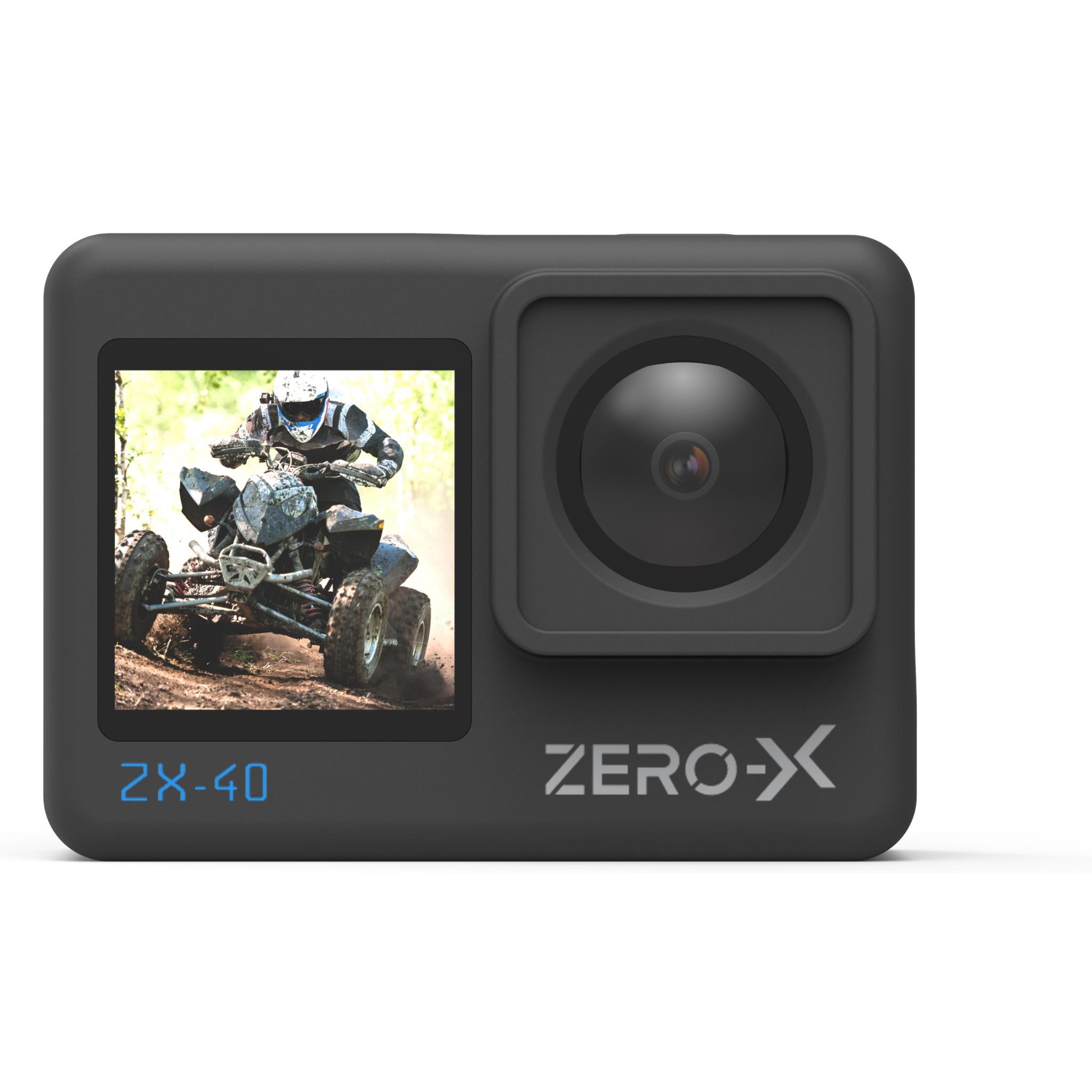 Zero-X ZX-40 4K UHD Action Camera with Dual Display & Wi-Fi - JB Hi-Fi