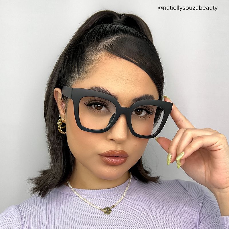 Malcolm Square Matte Black Glasses with Prescription
