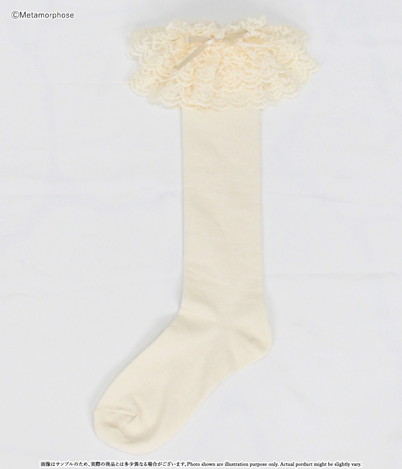 ラッセルレースハイソックス - 靴下 | メタモルフォーゼ - ロリータ