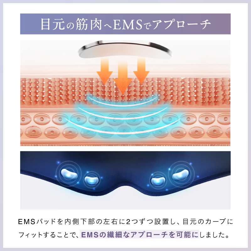 温熱&EMSでしっかり目元ケア】ホットアイマスク《EMS EYE MASK