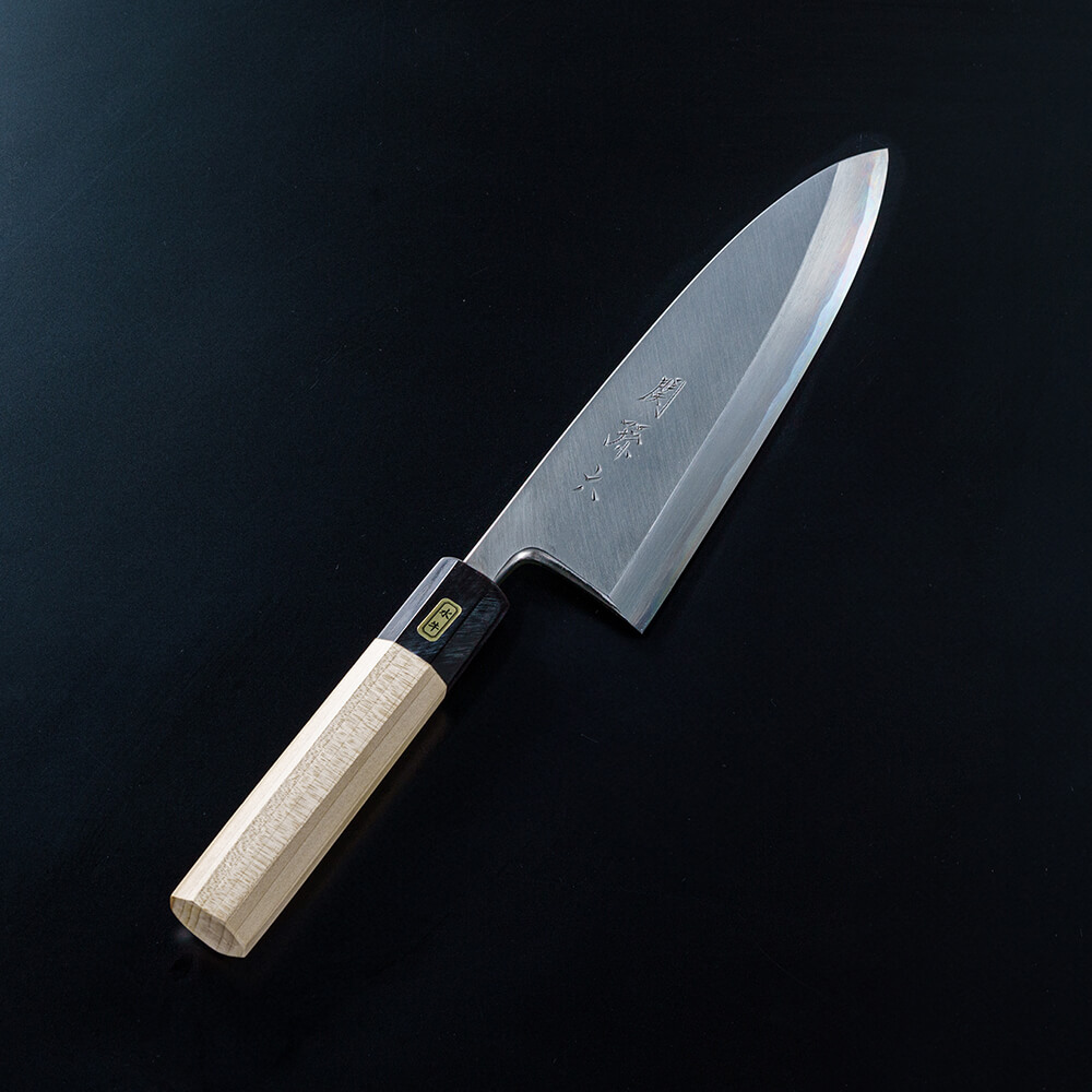 関孫六 青紙鋼ダマスカス 出刃180mm