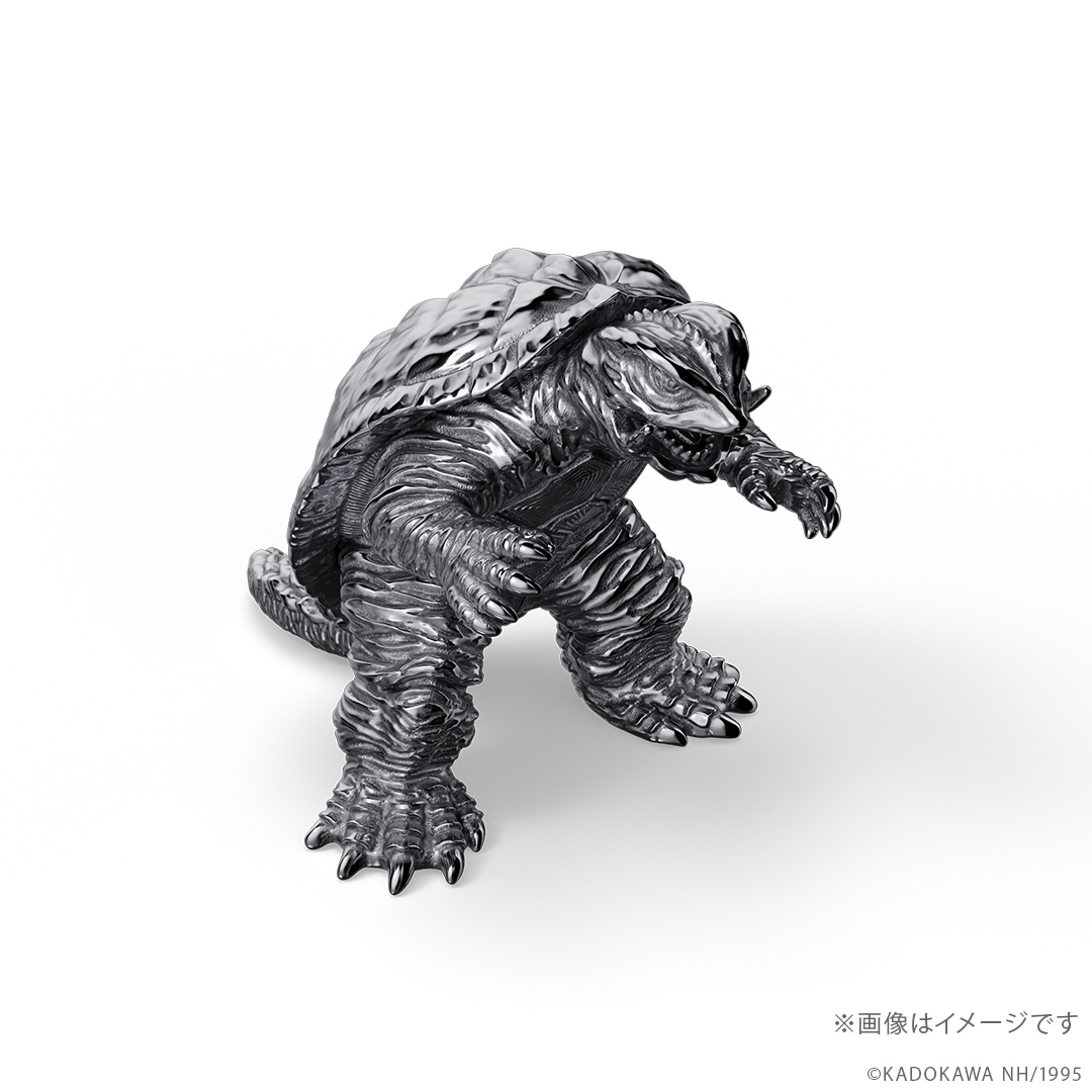 ガメラ」（1995）フィギュア シルバーモデル（ブラックコーティング