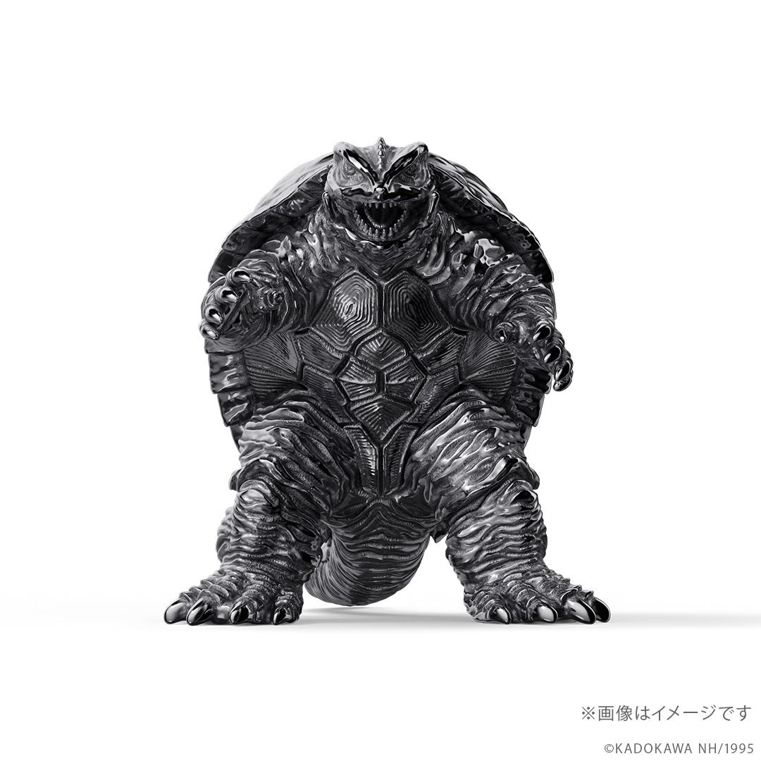 ガメラ」（1995）フィギュア シルバーモデル（ブラックコーティング