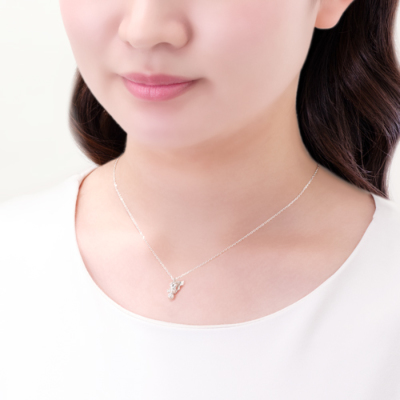 ピカチュウ＆モンスターボール(シングル) ネックレス シルバー